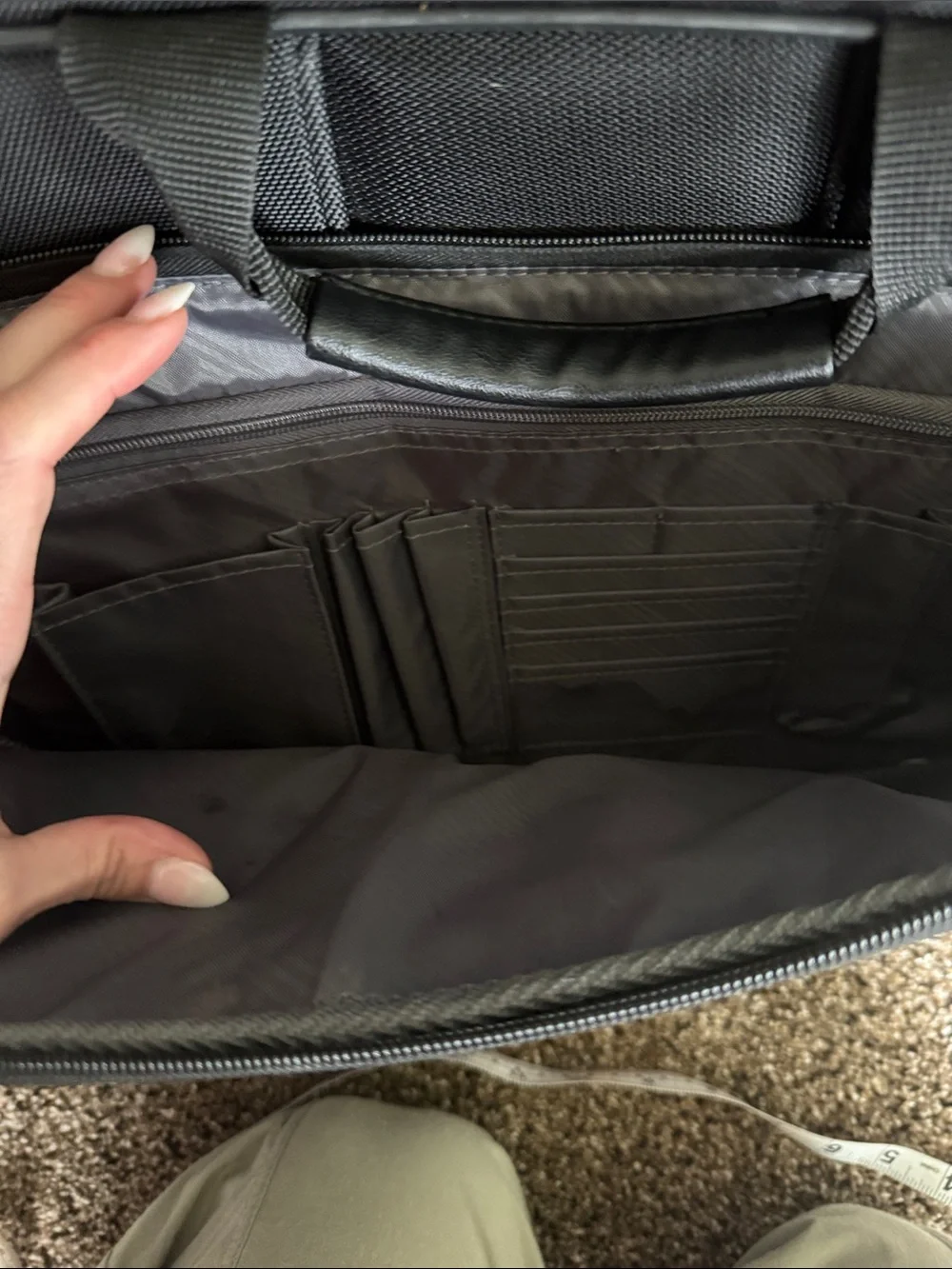Samsonite Black Laptop Briefcase with Shoulder Strap